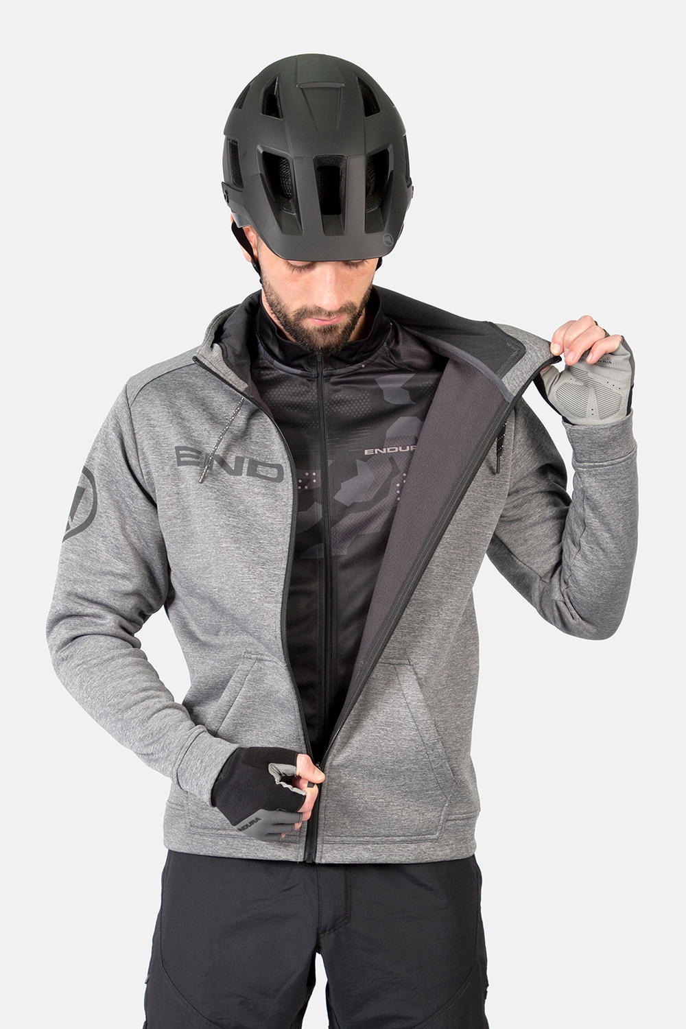 Endura Hummvee Hoodie Trøje Grå
