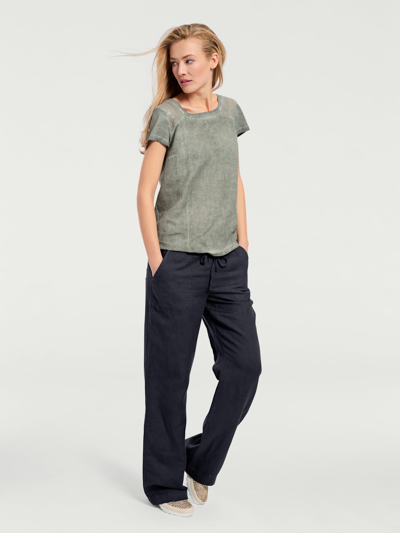 Pantalon jambes larges