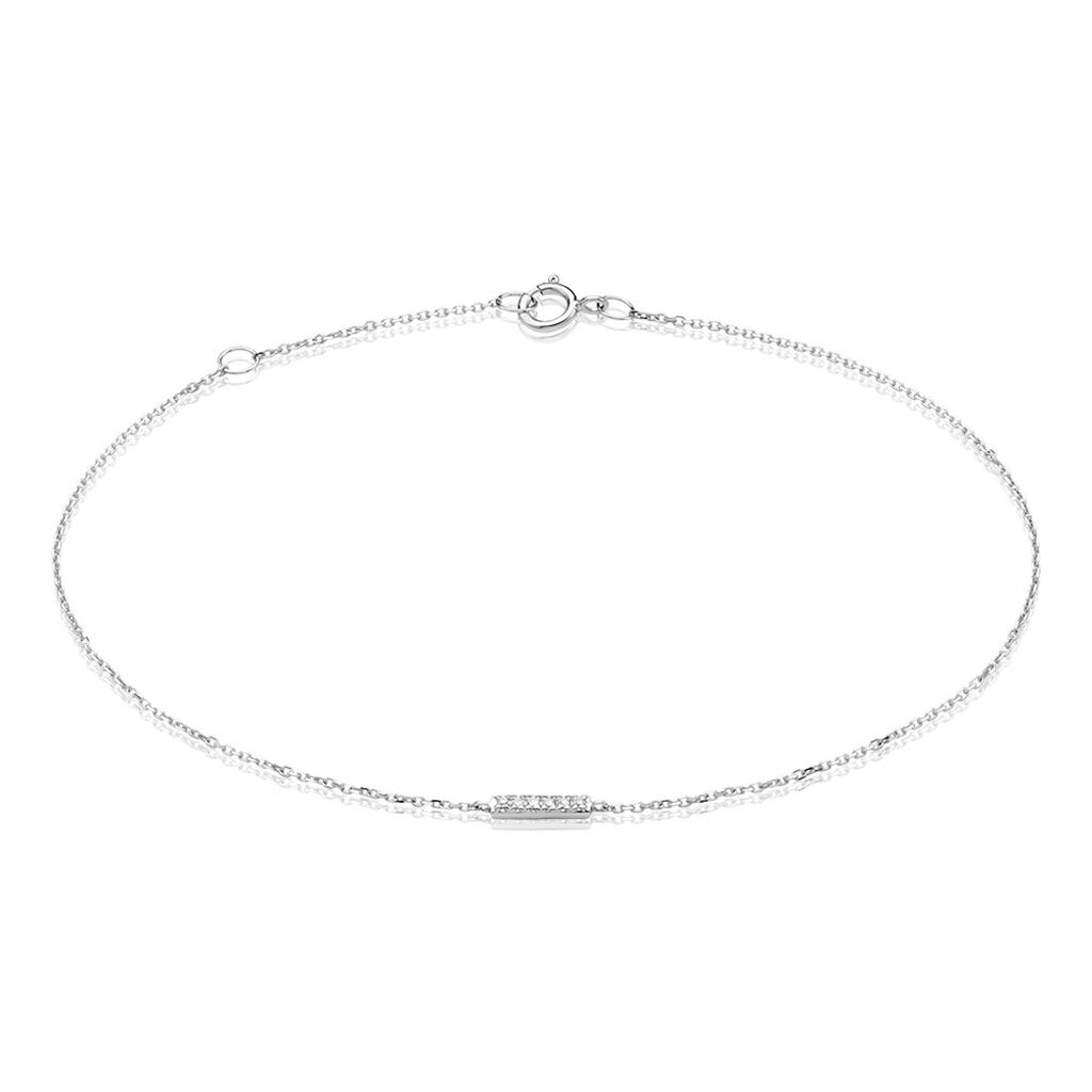 Bracelet Jonc Aprhodisia Blanc Diamant Blanc