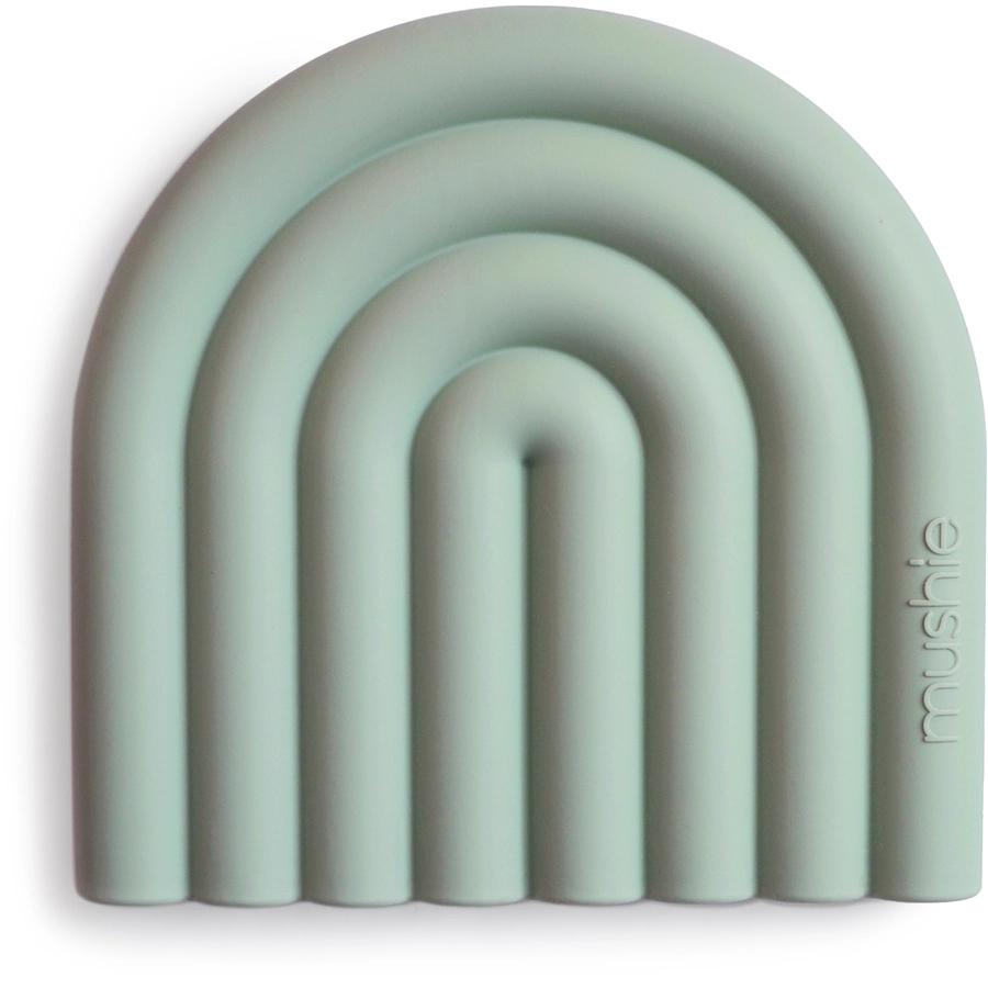 mushie Beißring Regenbogen, Cambridge Blue