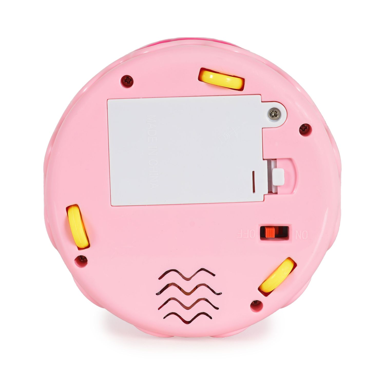 Moni Musiktrommel, Babytrommel Spieluhr, Musikfunktion, Licht, Lautstärkeregler pink