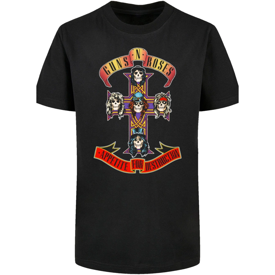 F4NT4STIC Basic Kids Tee Guns 'n' Roses Appetite For Destruction schwarz