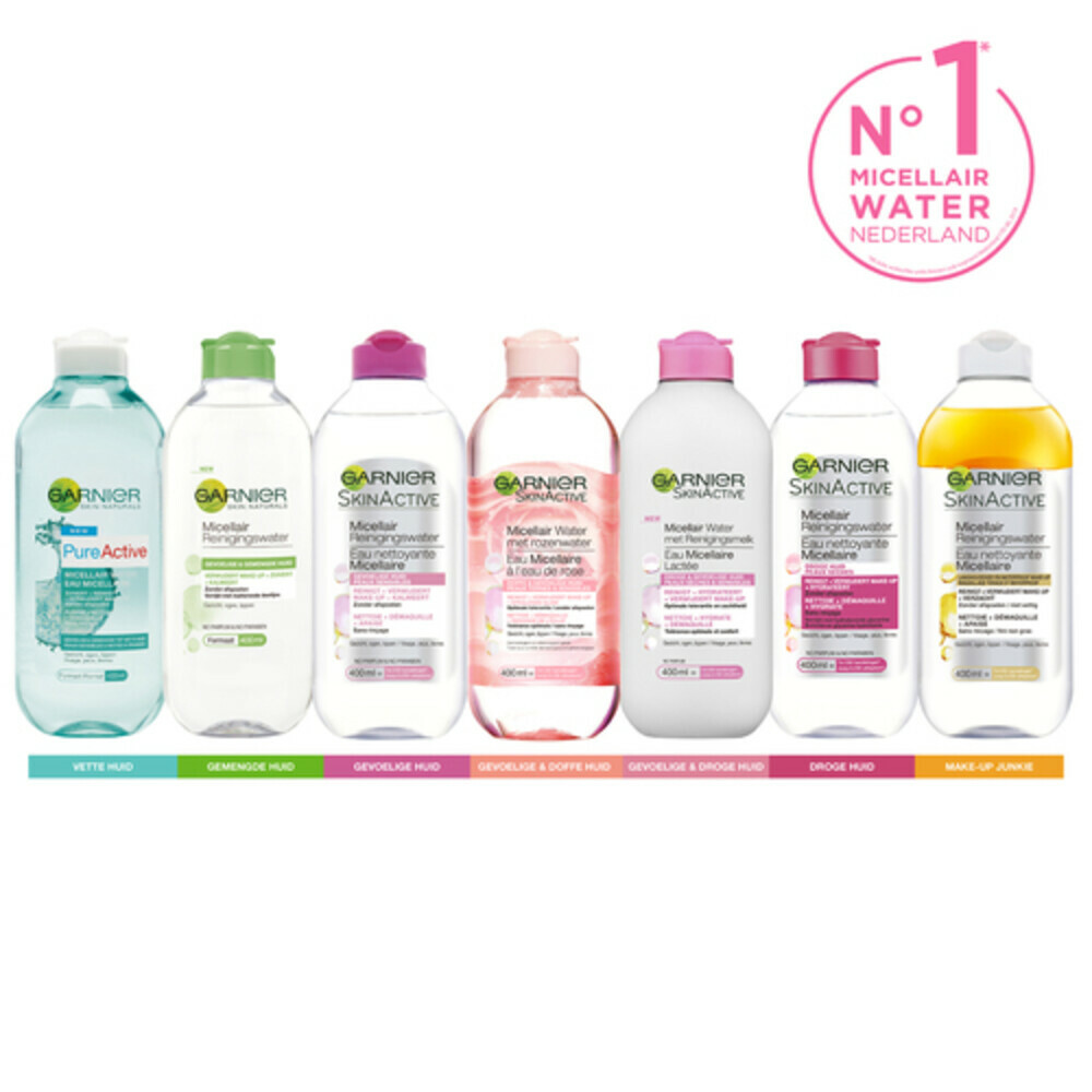 Garnier SkinActive Micellair Reinigingswater met Reinigingsmelk 400 ml