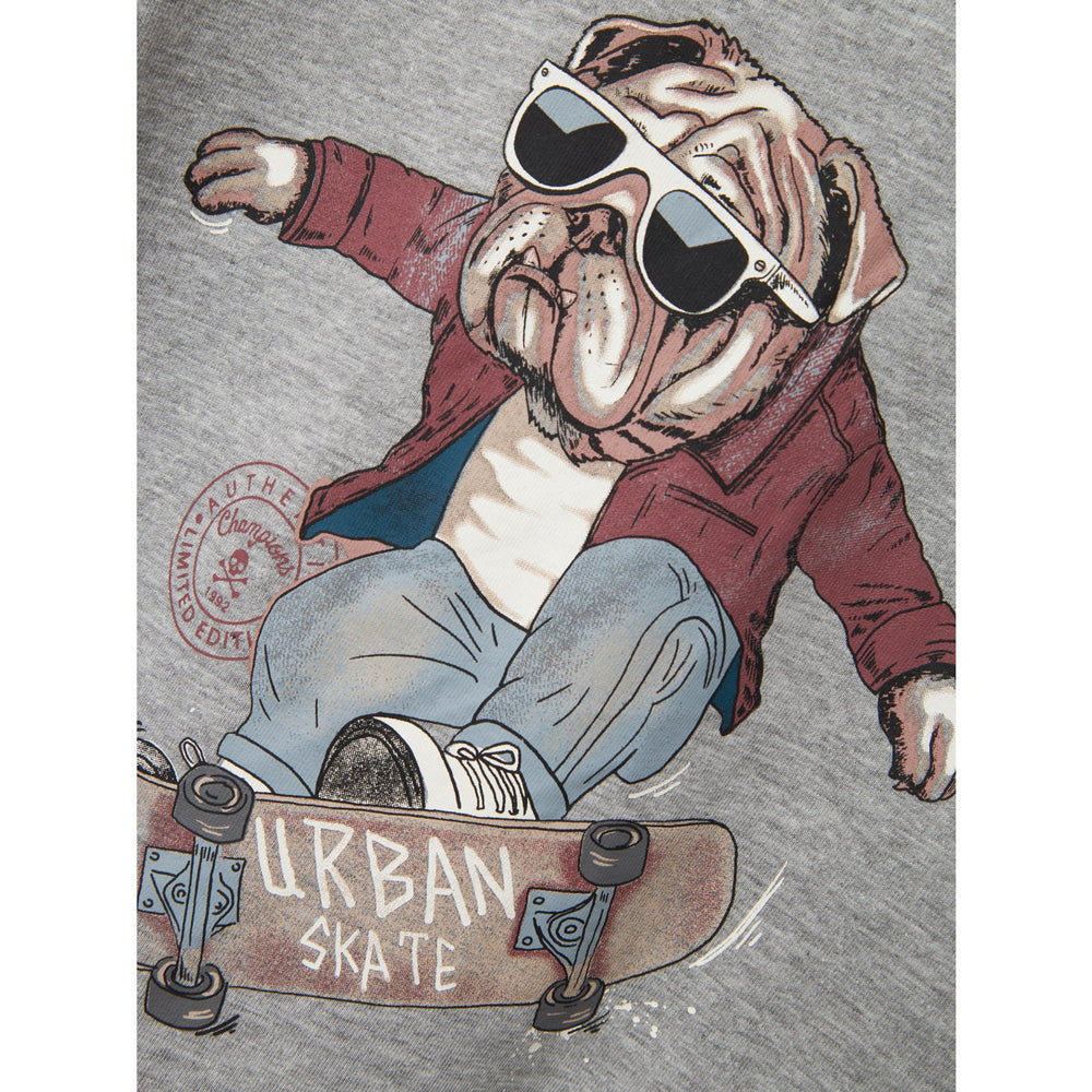 Køb Name It Grey Melange Teaske T-Shirt