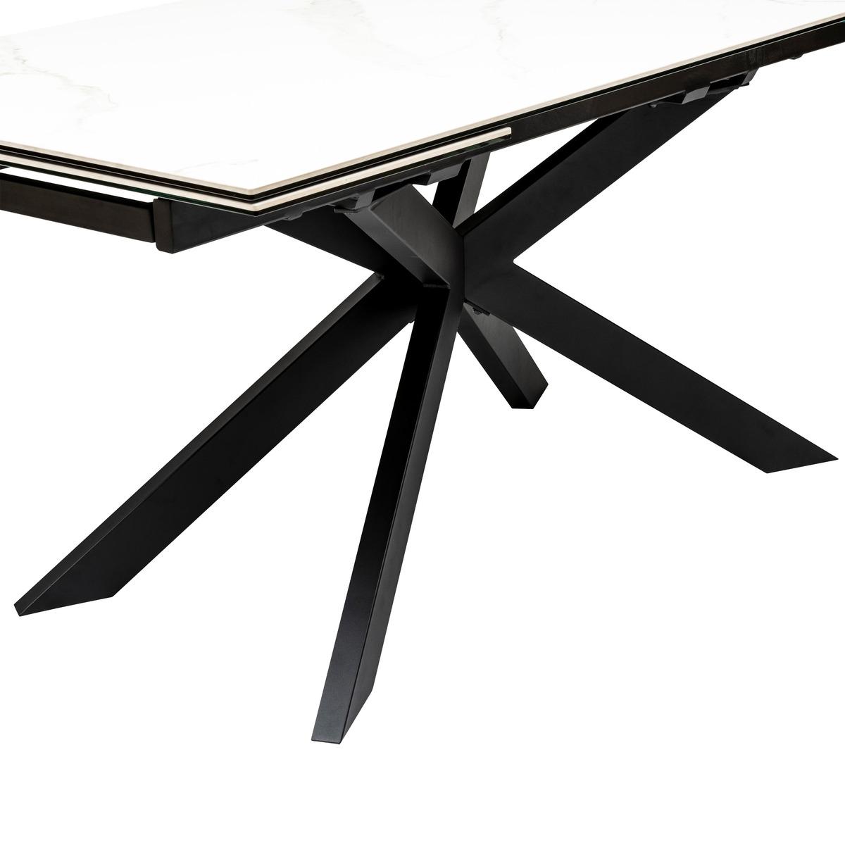 TABLE A MANGER EXTENSIBLE BOOT BLANC D.160X90X76CM