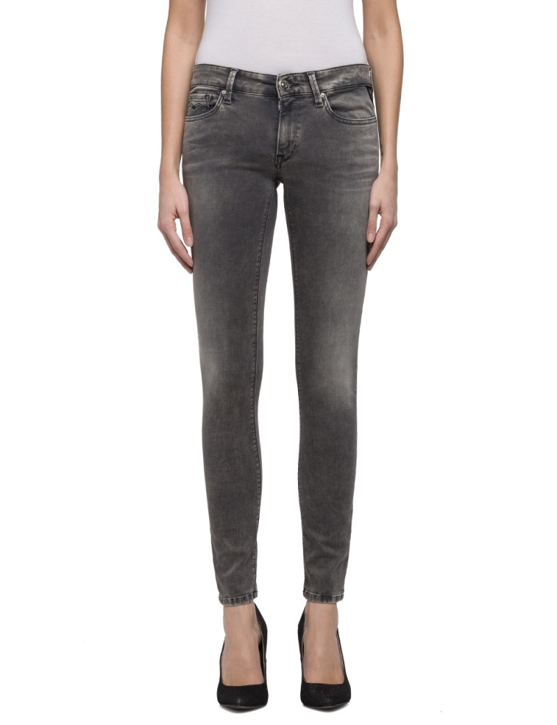 REPLAY JEAN SKINNY LUZ HYPERFLEX BLACK GRIS