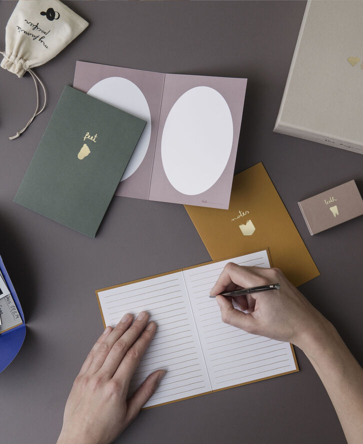 ferm LIVING Kids Memory Box- The Begining of my life Off-white