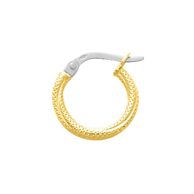 Créoles fantaisie Femme - Or 18 Carats - Diamètre 10mm
