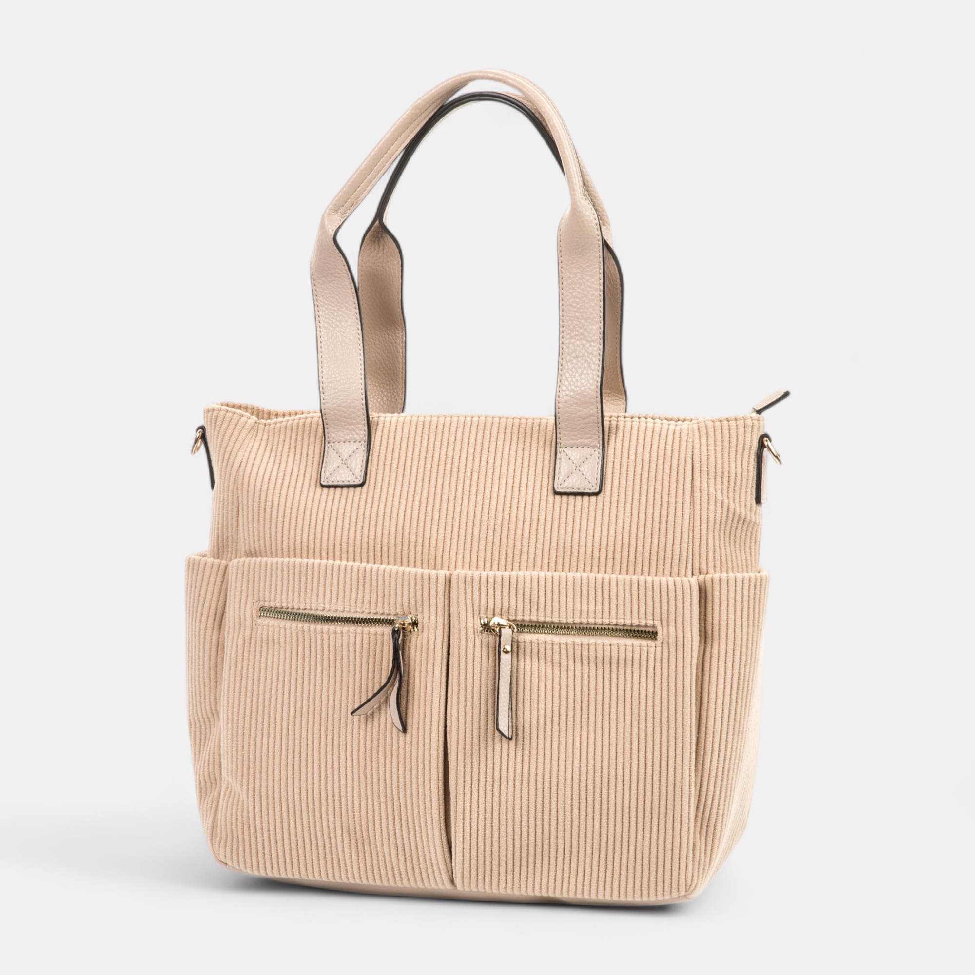 Sac de shopping beige