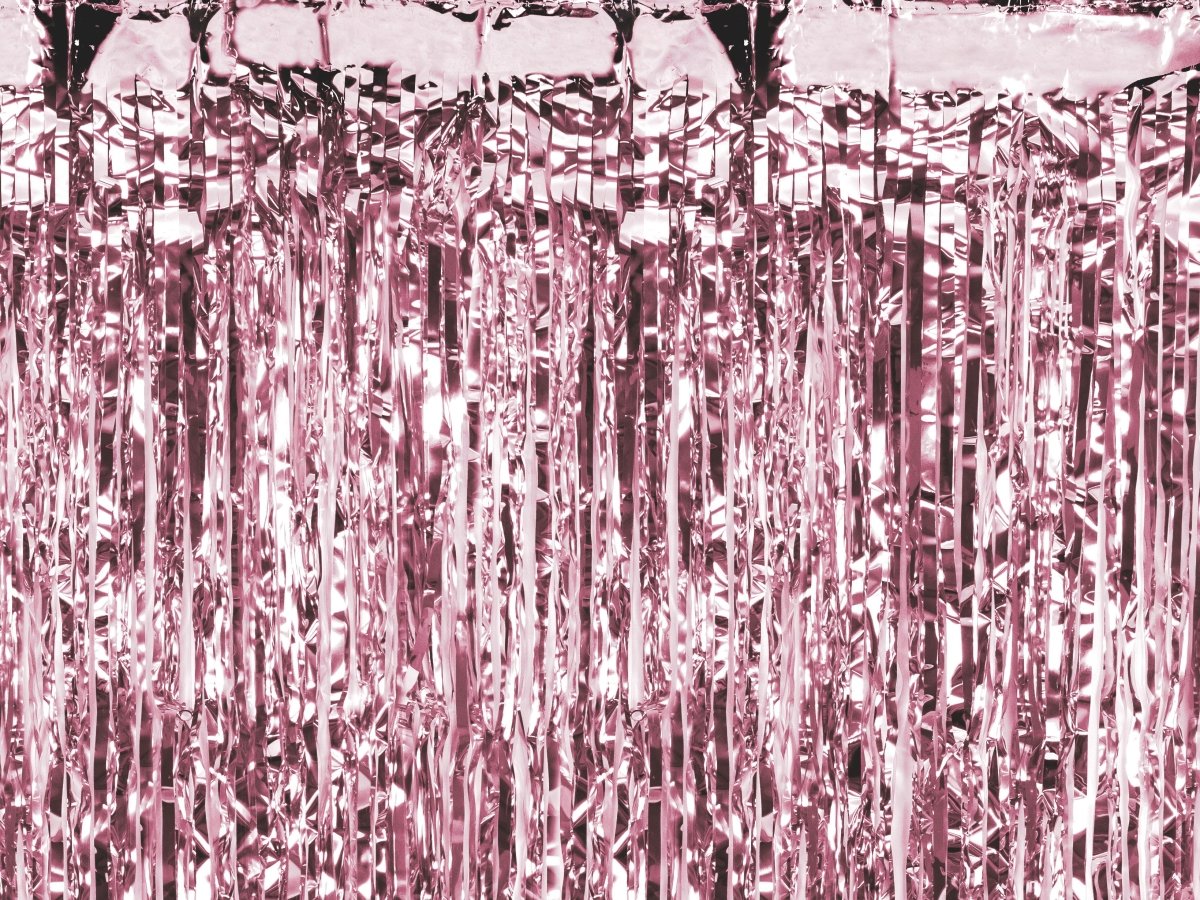 Rose Gouden Deurgordijn Metallic Folie 2m