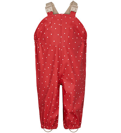 MarMar Regenkleidung m. Träger - PU - Oddy - Rot Dew Dot