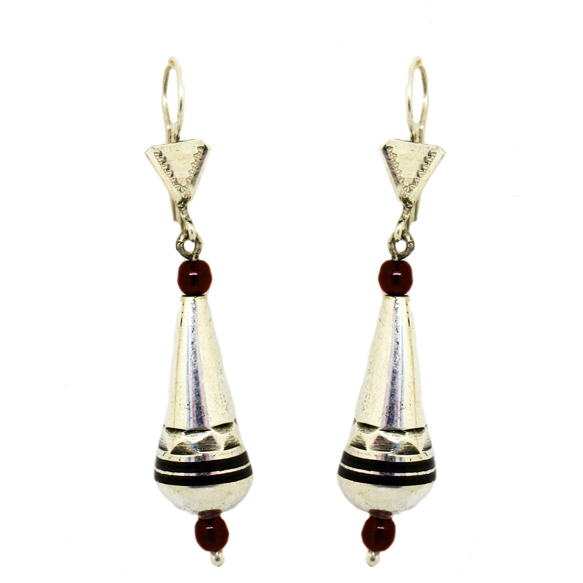 boucles d'oreille touareg perle