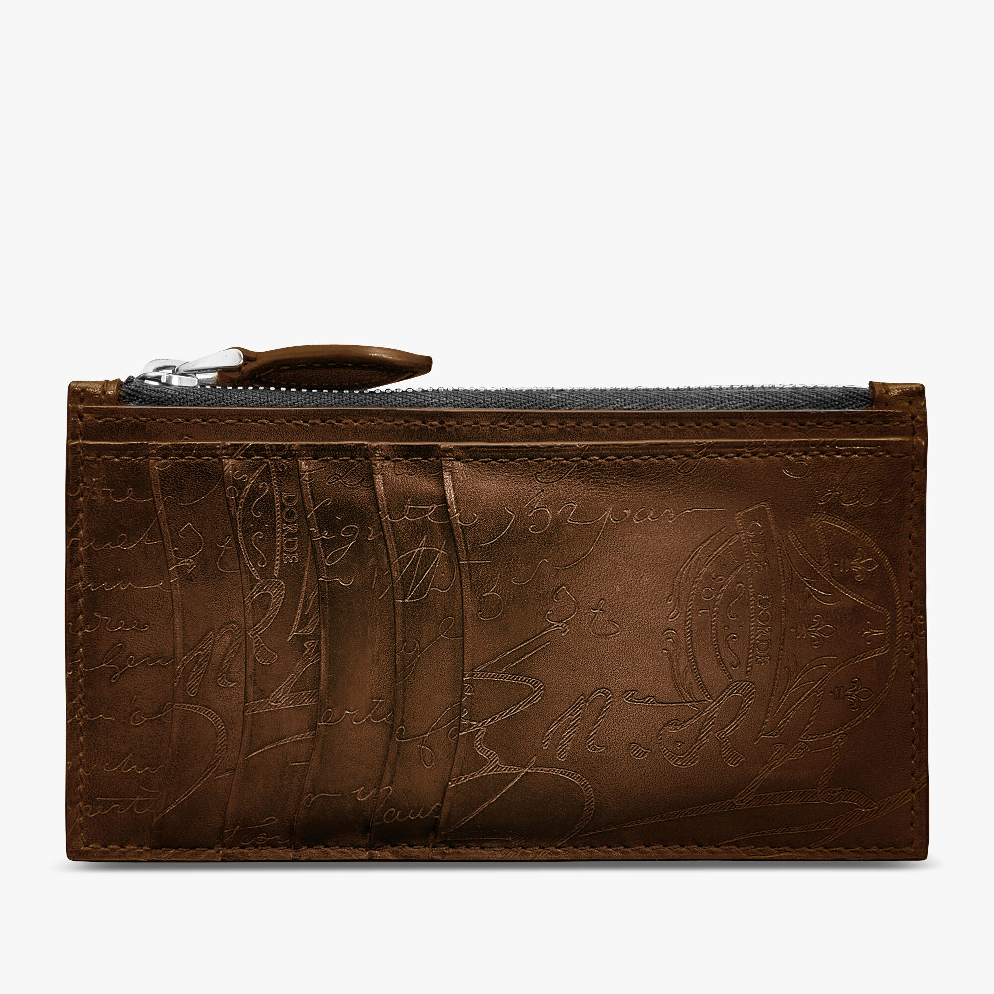 Porte-Cartes Zippe Long Koa Maxi En Cuir Scritto