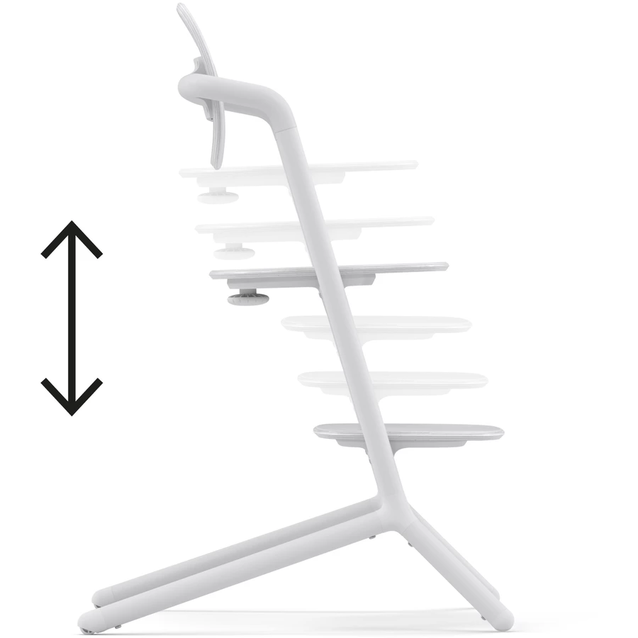 cybex GOLD Hochstuhl Lemo 4 in 1 Set All White inklusive Learning Tower
