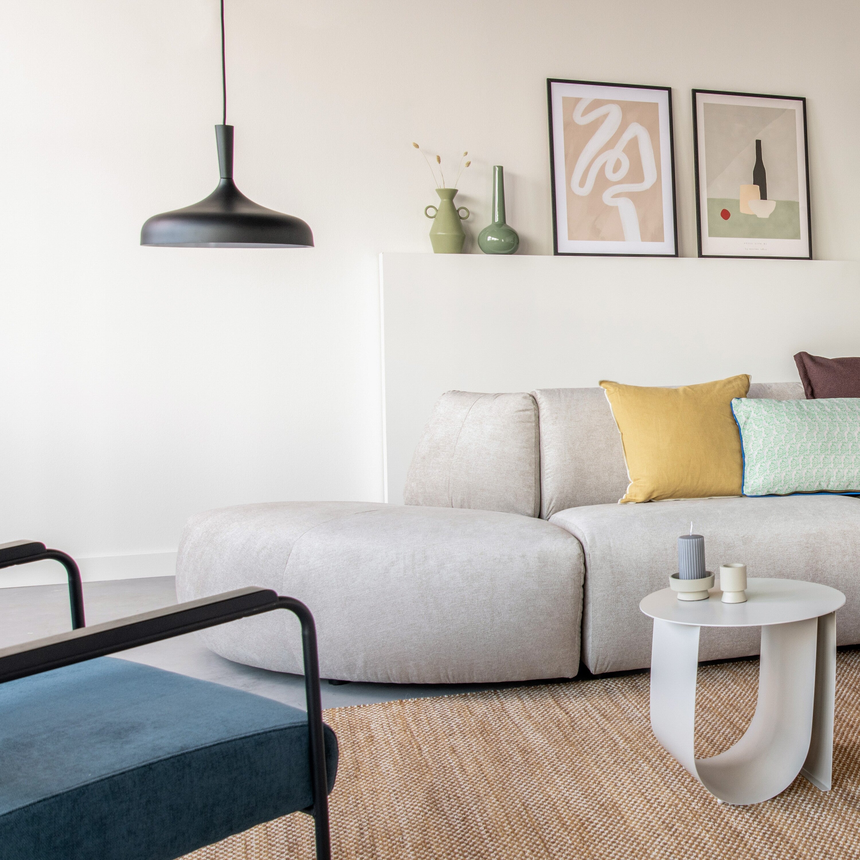 by fonQ Move Bank Element - Hoek Rond - Greige
