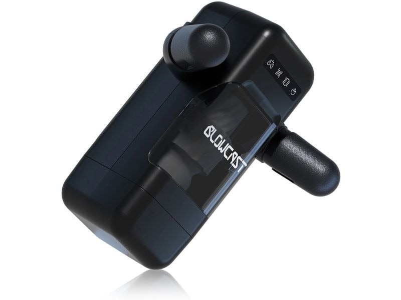 Blowcast Masturbator Blowbot Schwarz Vibrierendes und wärmendes Sextoy für den Mann