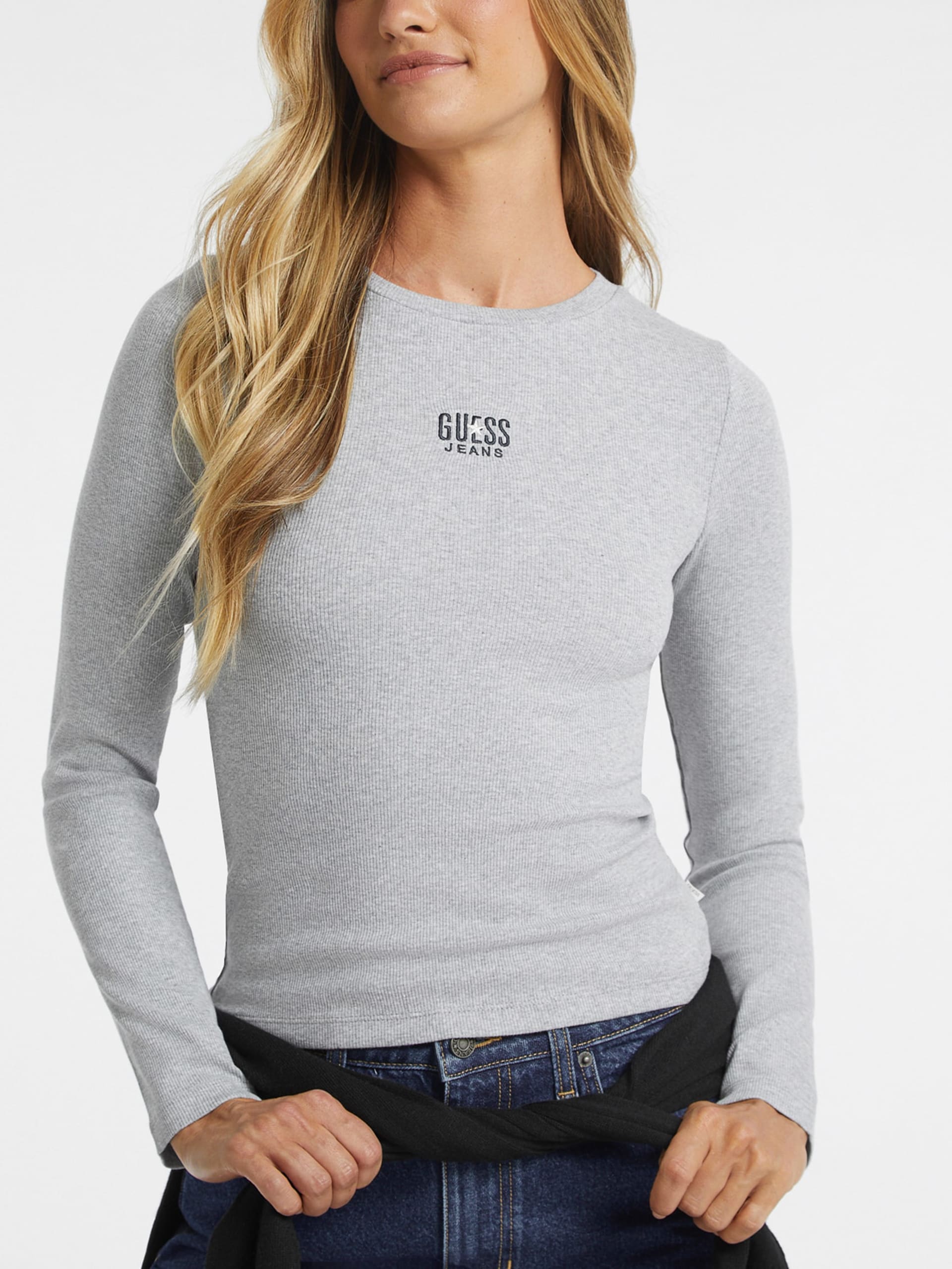 Camiseta Slim com Logo Bordado