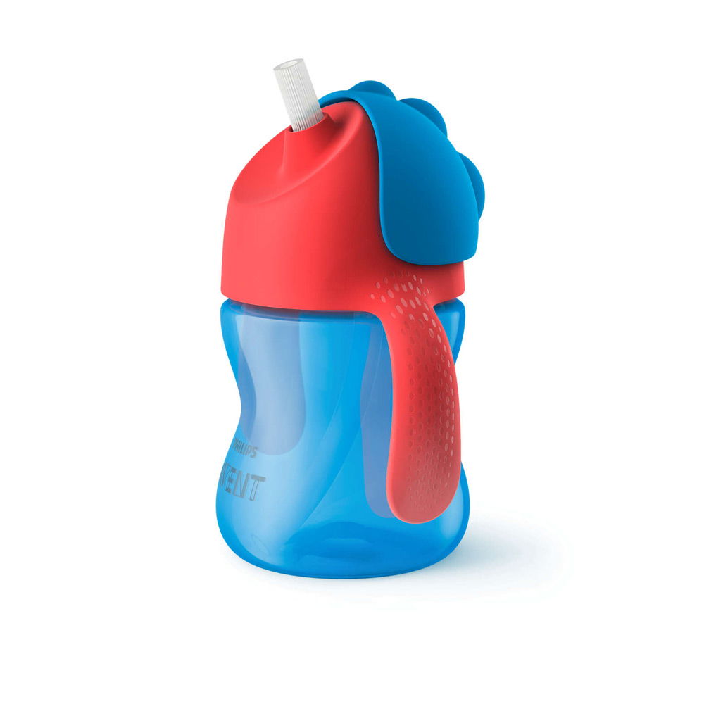 Philips AventPhilips Avent   Strohhalmbecher mit Griffe blau