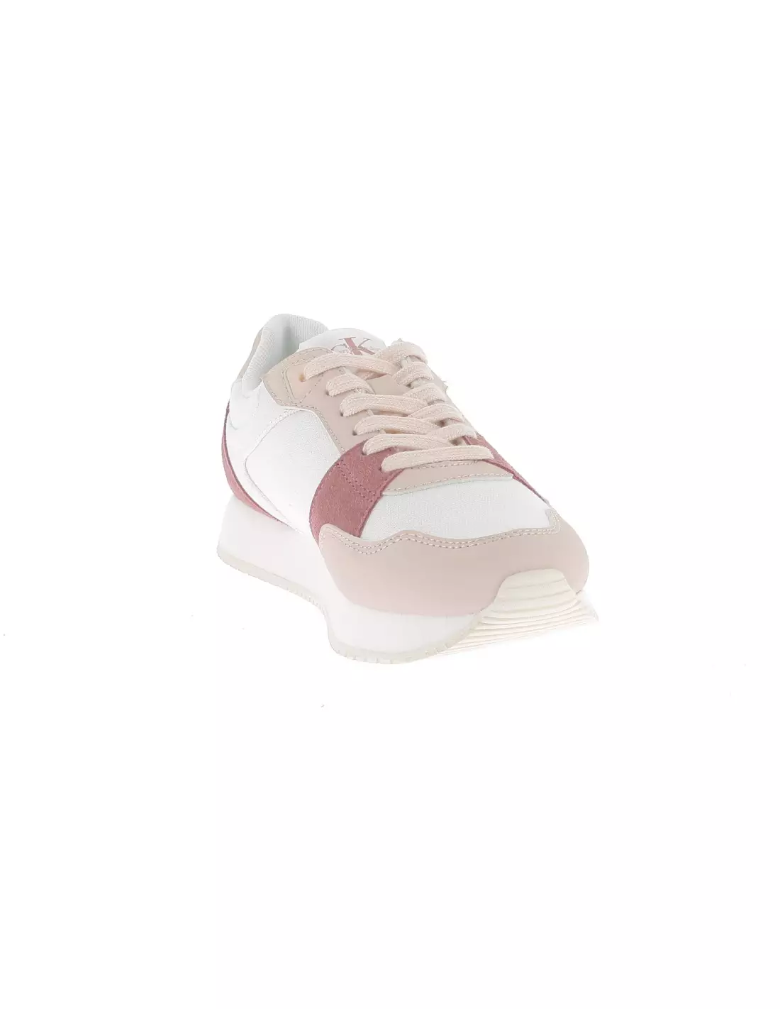 CALVIN KLEIN JEANS RUNNER LOW LACE MIX - Baskets White