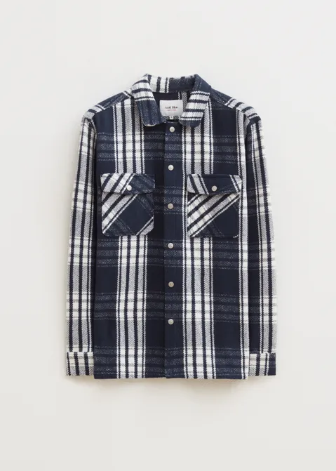 Geruit overshirt blauw (BLW)