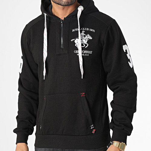 Sweat Capuche Folton Noir