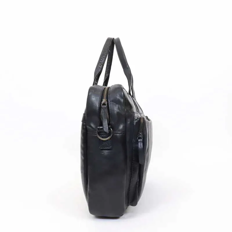 BEAR DESIGN Business- / Laptoptaschen Schwarz Leder