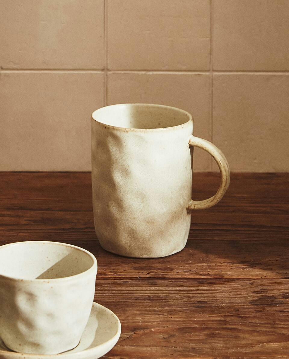 CANECA DE CERÂMICA TEXTURIZADA
