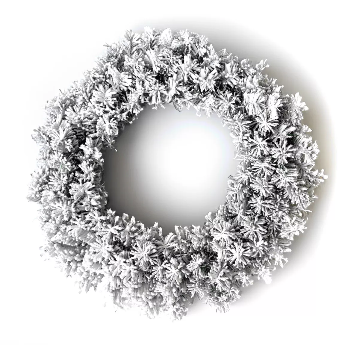 Couronne de Noël (D60 cm) Royal Vert enneigé