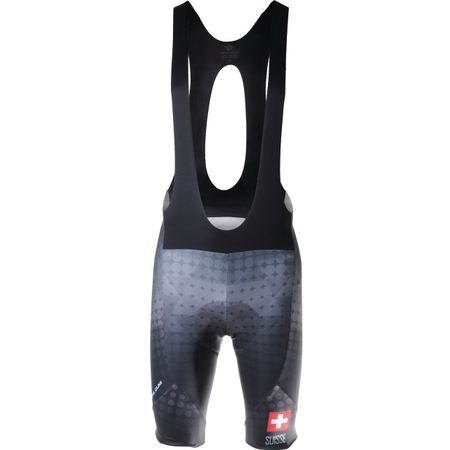ELITE Interval Graphic Bib Short Suisse Ed. 2.0  schwarz  S