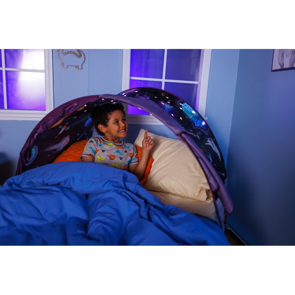 Lichtshow von Dream Tents – Weltraumabenteuer