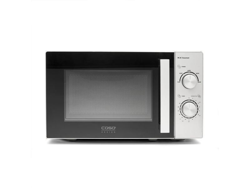 Caso Mikrowelle M20 Gourmet Schwarz/Silber Design-Mikrowelle
