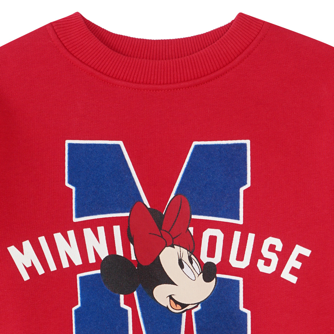 Topolino Minnie Maus Sweatshirt im College-Style rot