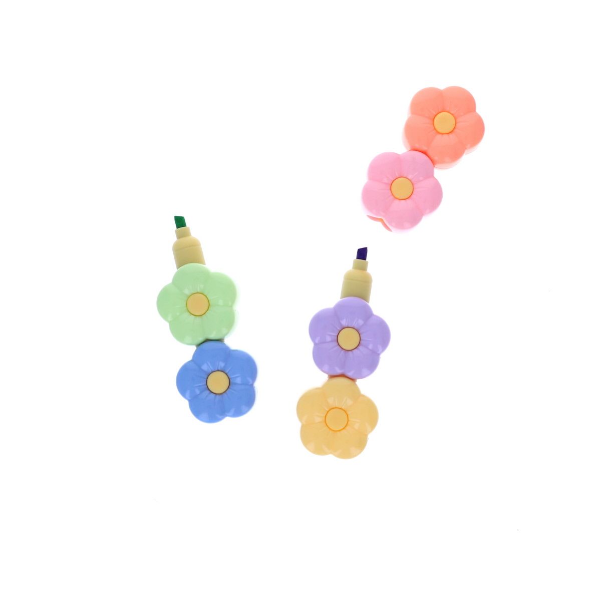 Surligneurs fleurs Mercredi et Patati