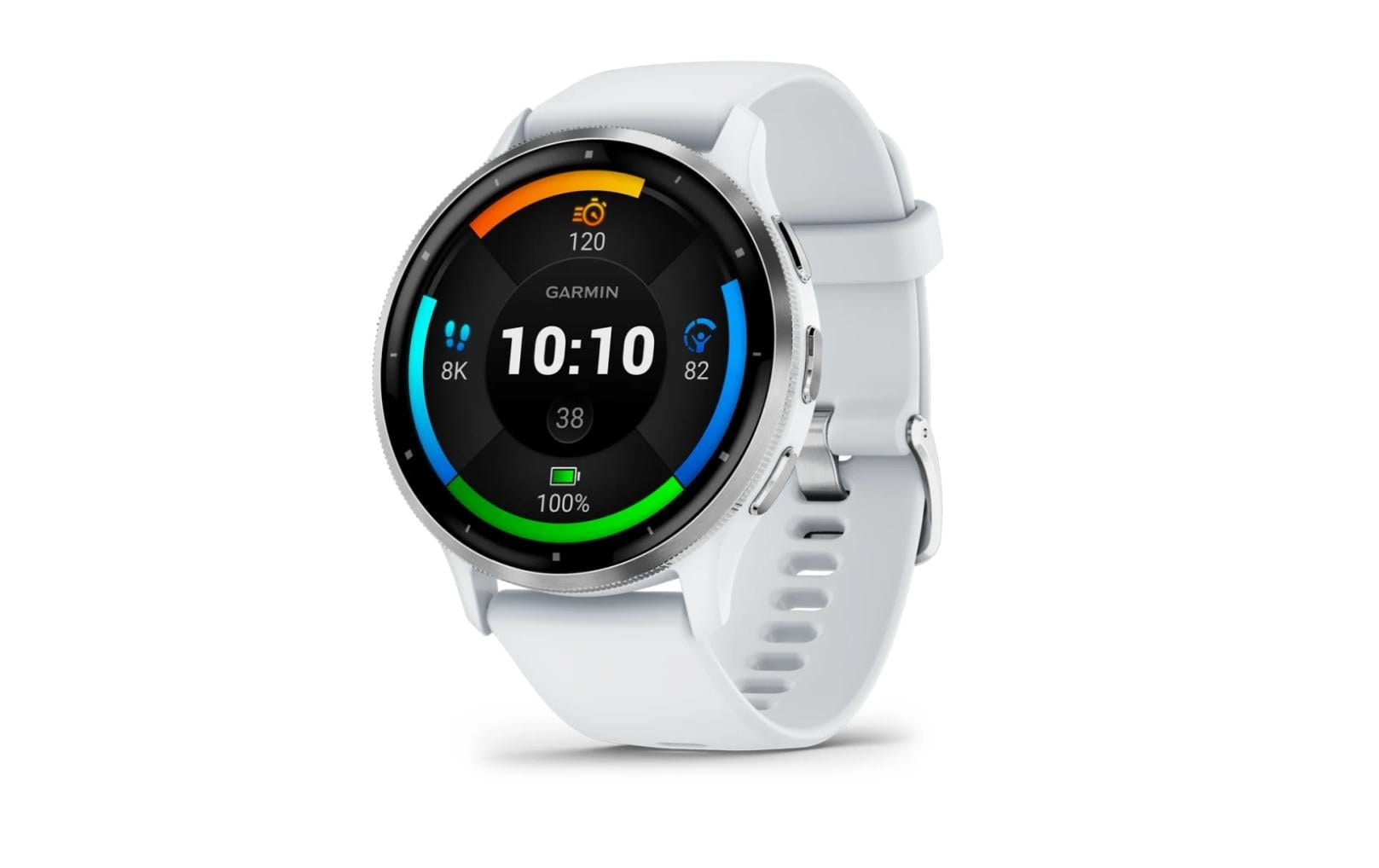 Garmin Sportuhr »Venu 3 Steinweiss / Silber«
