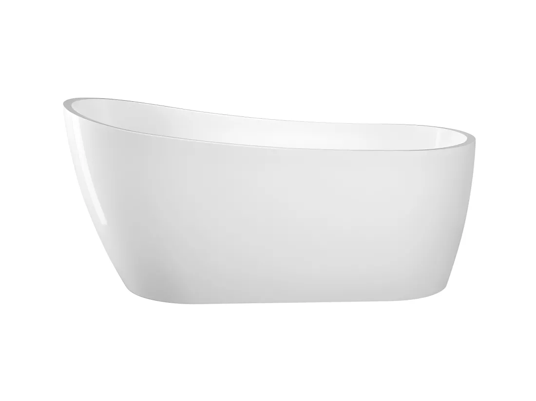 Baignoire îlot design ovale SUTTON blanche 152 cm