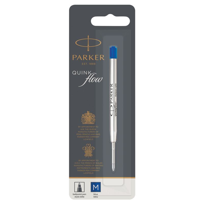 Parker Kugelschreibermine Quinkflow, M, blau