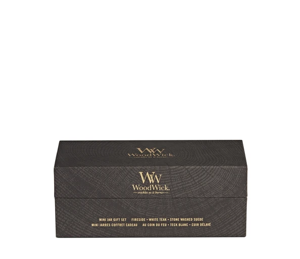WoodWick Woody 3 Mini Jar Giftset