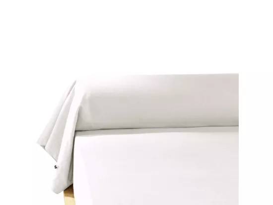 HEDDA - Taie de Traversin 85x185cm Flanelle de Coton Coloris Neige