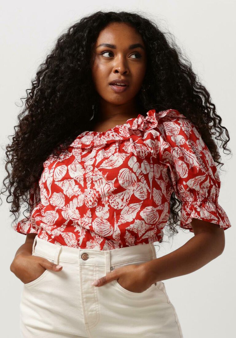 SCOTCH & SODA rode scotch & soda top off shoulder top with rufflesda