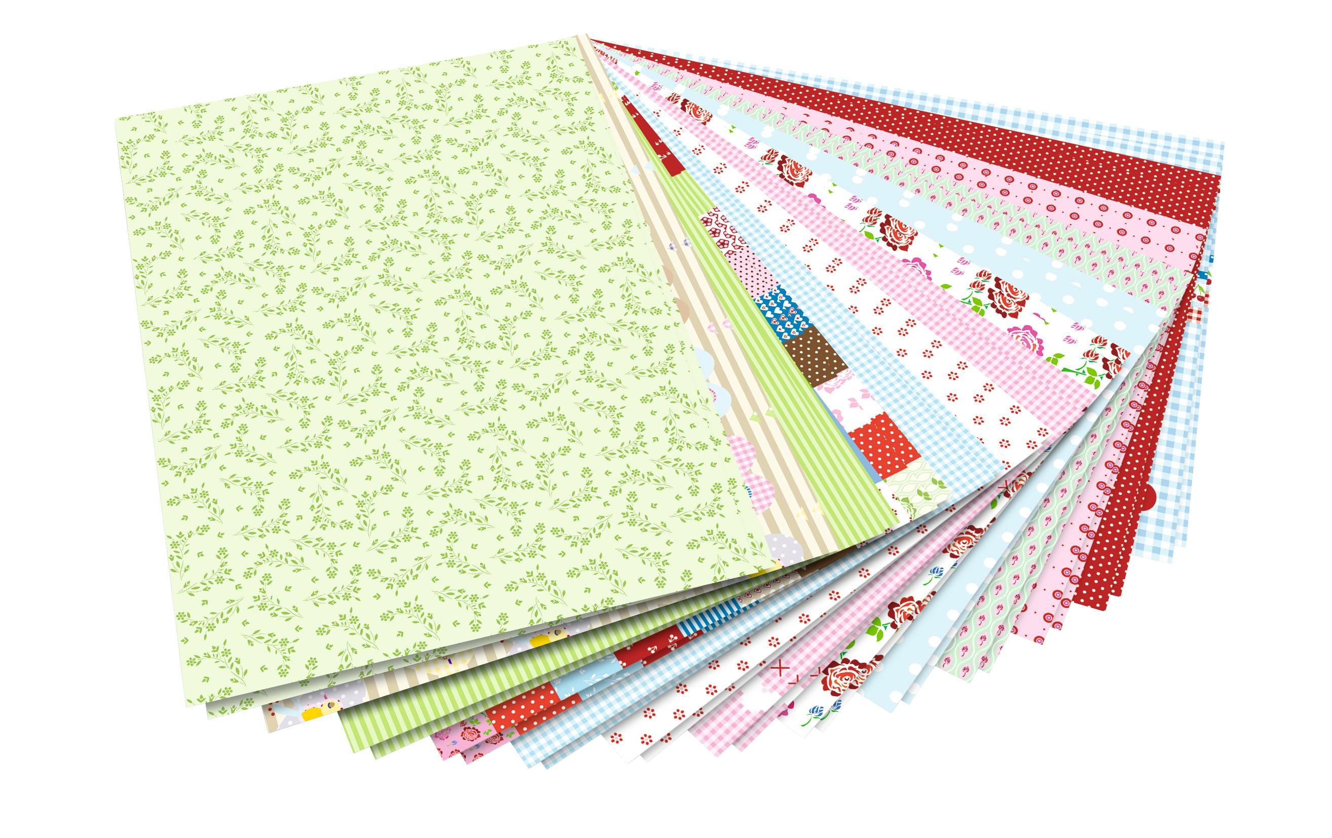Motivblock Mittsommerland MehrfarbigBastel-Papier und -Karton, 26 Blatt