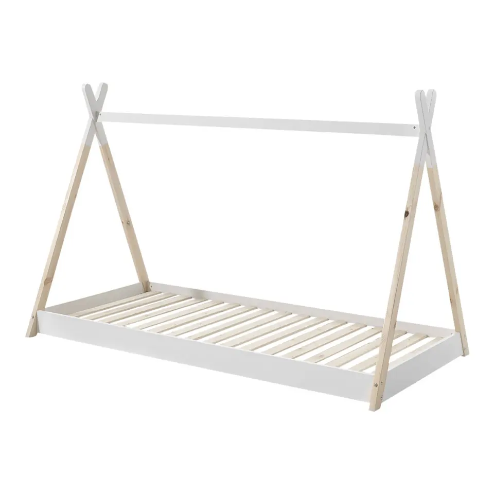 Vipack Bed Tipi - wit/naturel - 90x200 cm
