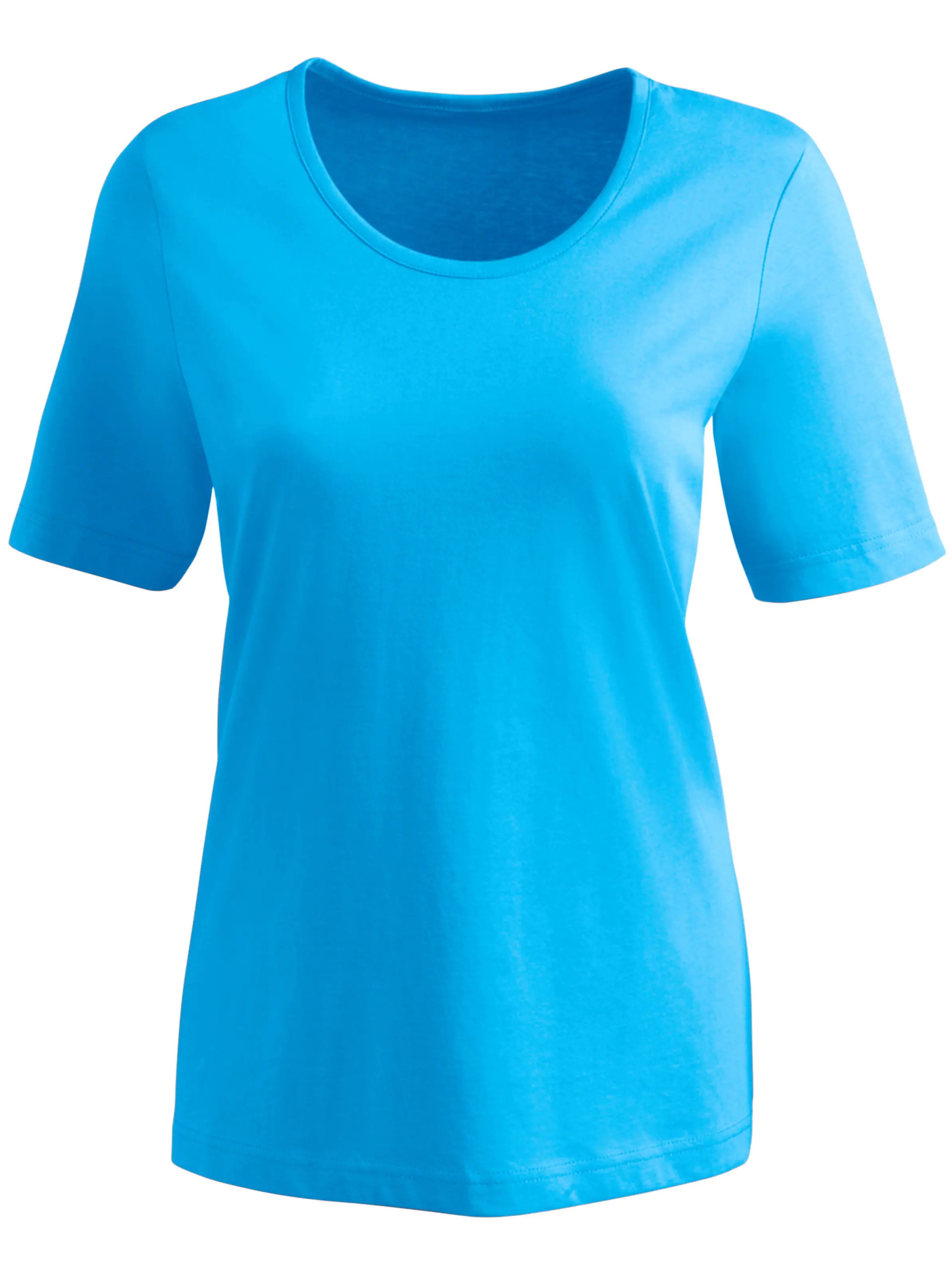 Kurzarmshirt in türkis