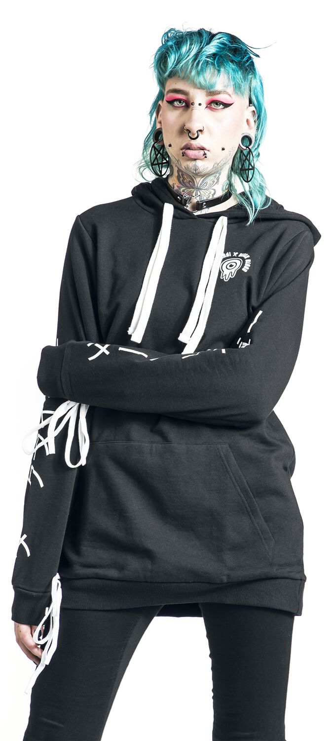 Phat Kandi X Black Blood by Gothicana - Sweat à capuche | Black Blood by Gothicana Sweat-shirt à capuche