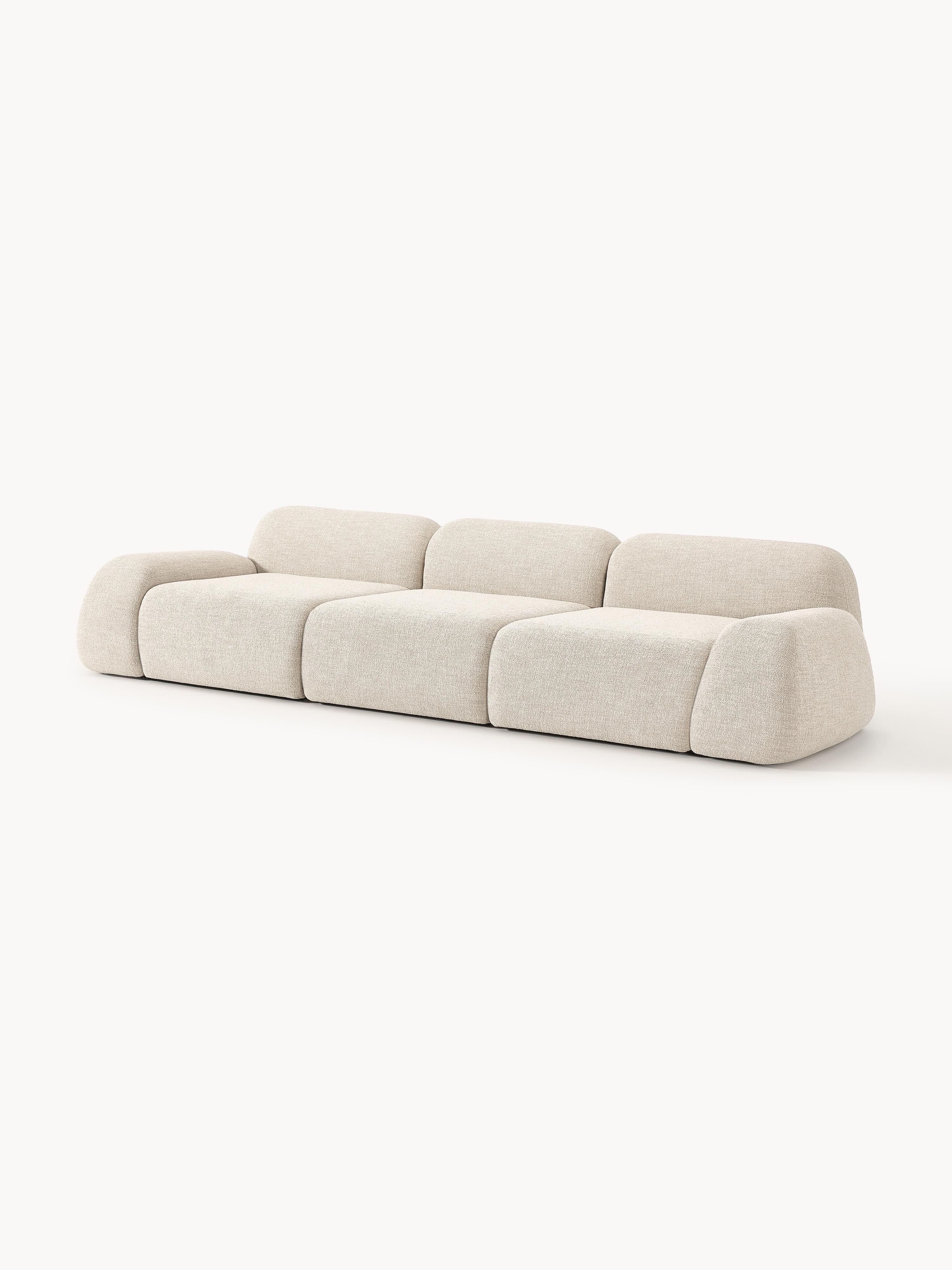 Modulaire bank Wolke (4-zits) van bouclé