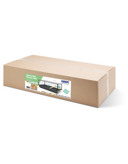 Savic Hamsterkooi Plaza 120 - Dierenverblijf - 118x64.5x52 cm Zwart