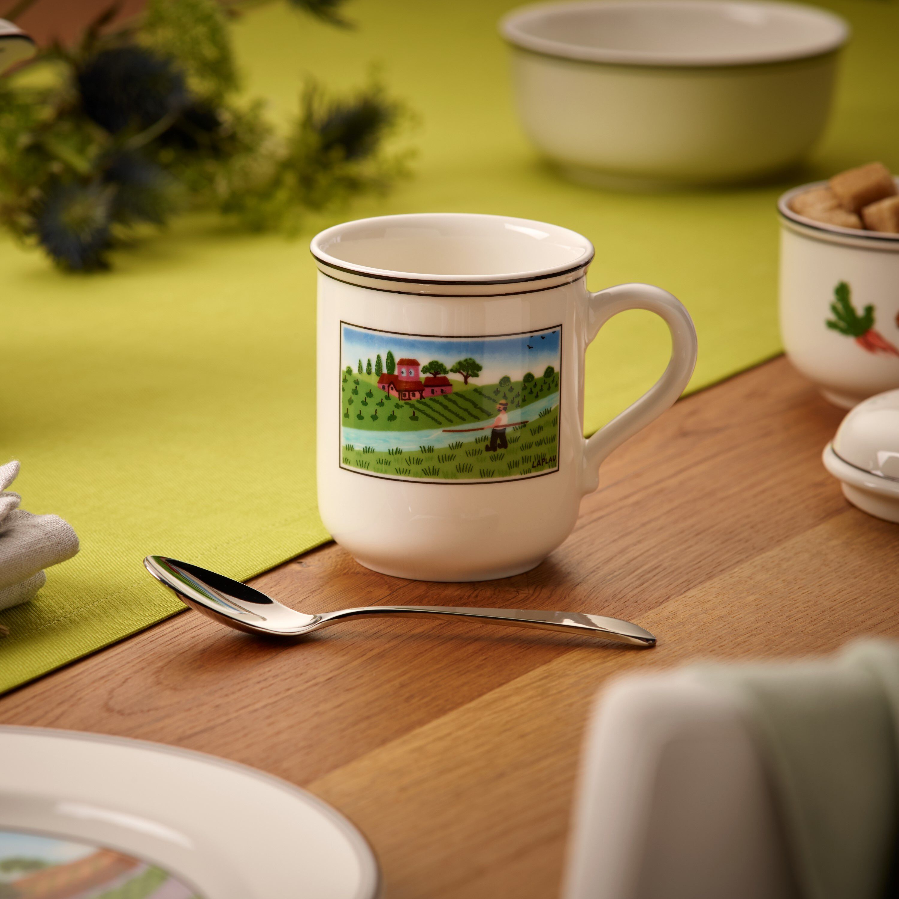 Design Naif Mug Multi-colored, 9.2 oz, Premium Porcelain