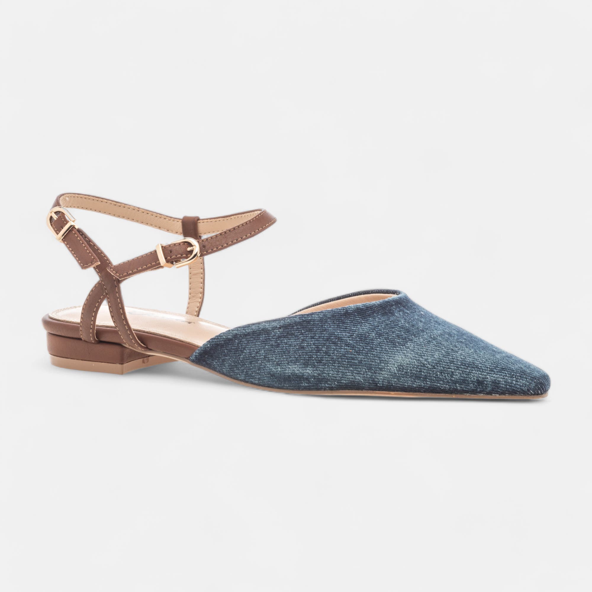 Escarpins quartiers ouverts Femme jeans