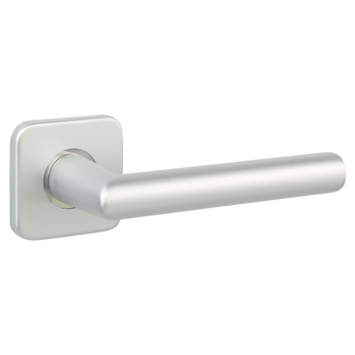 Gamma deurkruk set Berlijn vierkant rozet ANOX aluminium mat