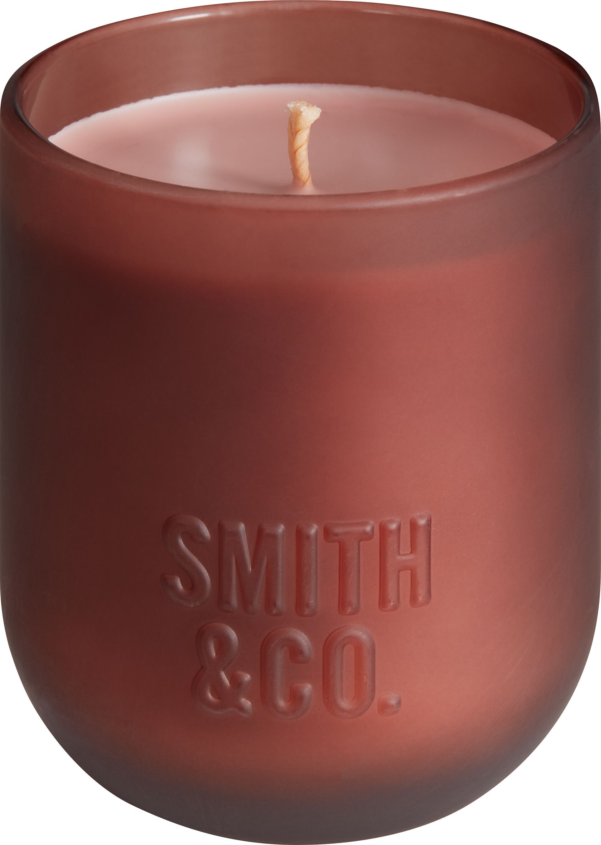 SMITH & CO Kerze Black Oud & Saffron - bordeaux