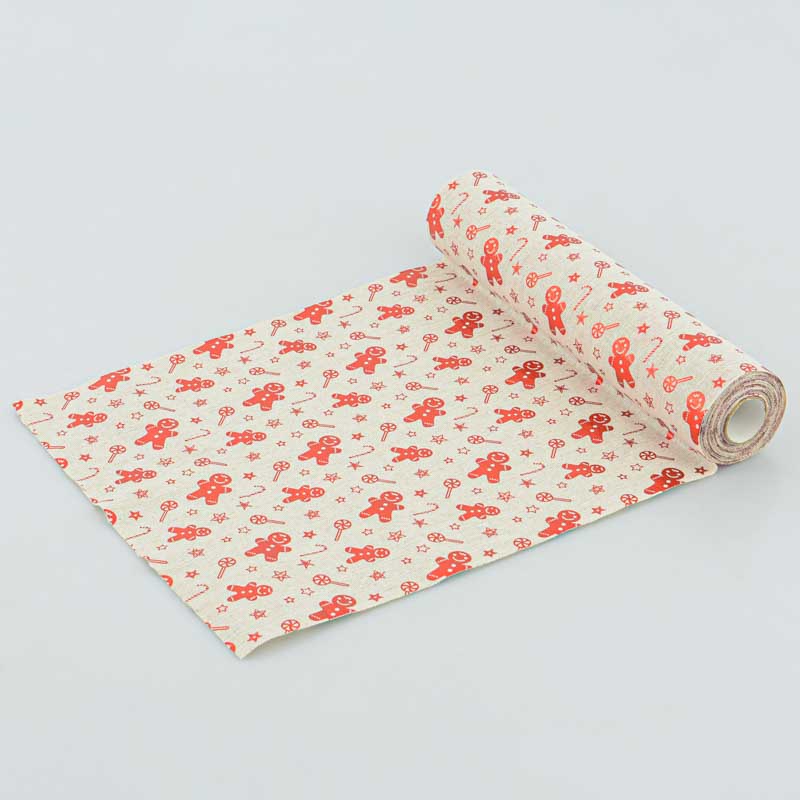 Chemin de table rouge